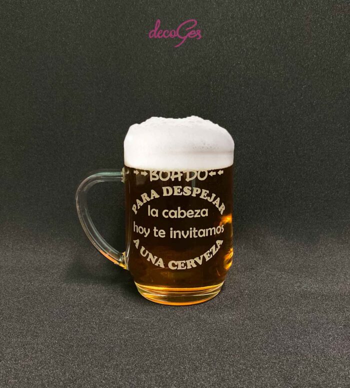 Jarra cerveza personalizada para regalo de cumpleaños Decoges